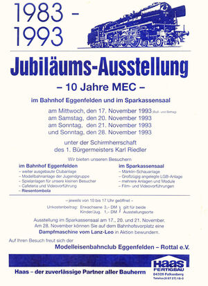 mec geschichte 1993 plakat jubilaeumsausstellung